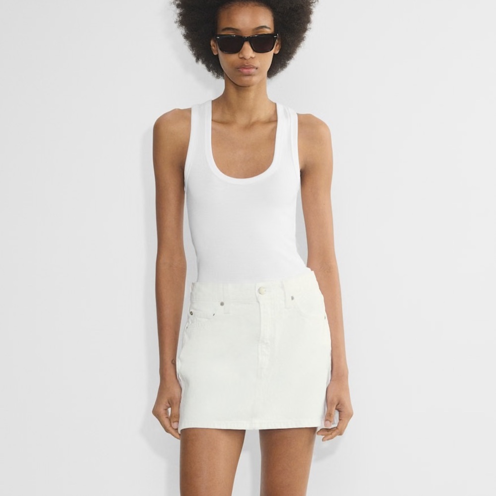 Denim Forum The '90s Ricci Denim Skirt